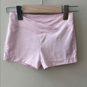 Danskin NOW Toddler Girls Light Pink Gymnastic Shorts Size XS 4-5 Years